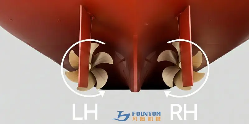 double shaft twin propellers rotation